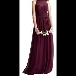 Bill Levkoff Burgundy Bridesmaid Dress